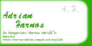 adrian harnos business card